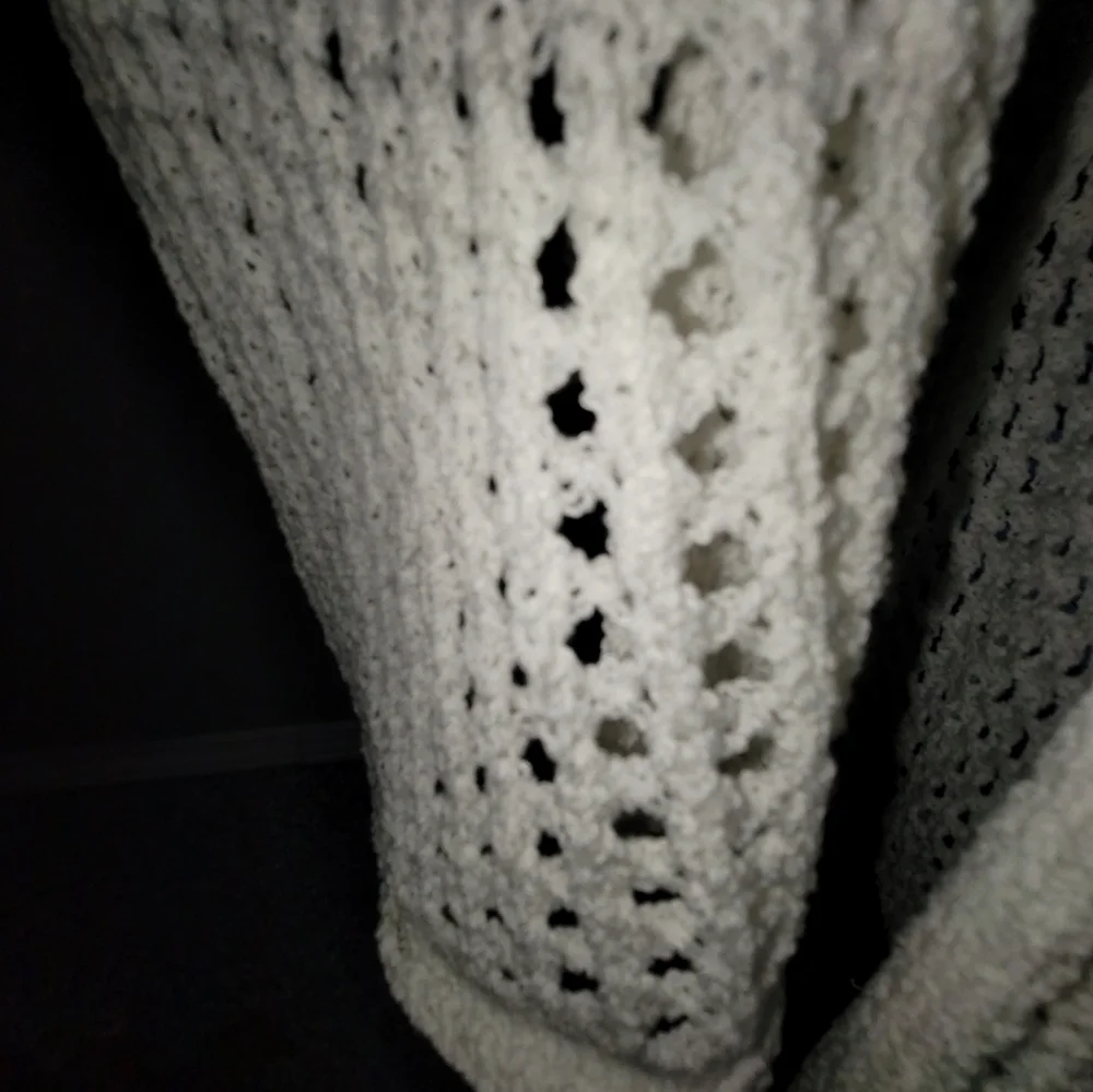 CROCHET Long Sleeve Sweater Duster